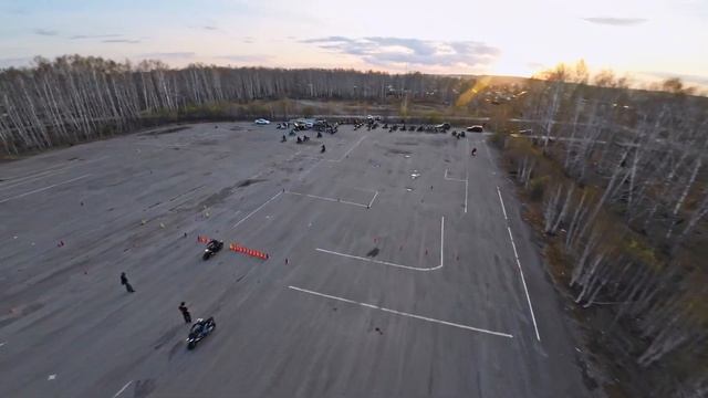 Первая тренировка по мото-джимхане в Полетаево (Челябинск) / Moto Gymkhana Chelyabinsk