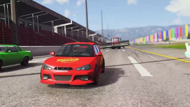 Lightning Mcqueen's Nightmare / Cars Movie Remake (Chick Gets Blended by Tractor) - BeamNG.drive смотреть онлайн
