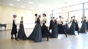 МГАХ. Павана  XVI века.(муз. Г.Форе, ред. Северцевой М.О., хор. Вас-Р.). Историко-бытовой танец.