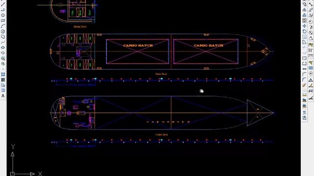 How to draw a cargo ship step by step Autocad 2007 смотреть онлайн