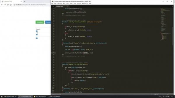 How do I check/uncheck a checkbox input button in html table? - Code With Mark