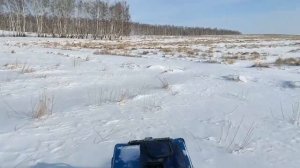 Катаюсь на выходных, на мотобуксировщике Барбос и жестко загружаю его в конце 170кг.