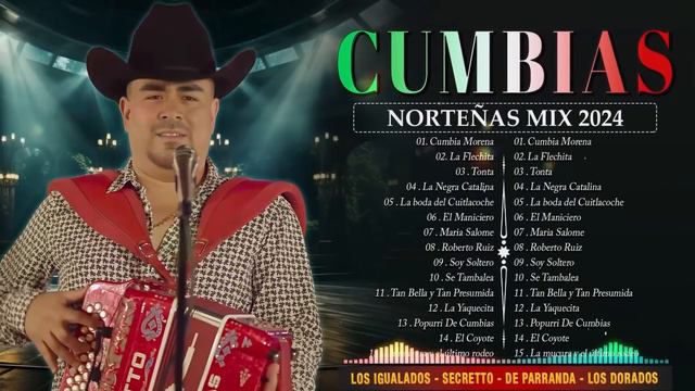 Cumbias Norteñas Mix 2024 ⚡De Parranda - Secretto - Los Dorados - Los Igualados⚡ Cumbias Para Baila смотреть онлайн
