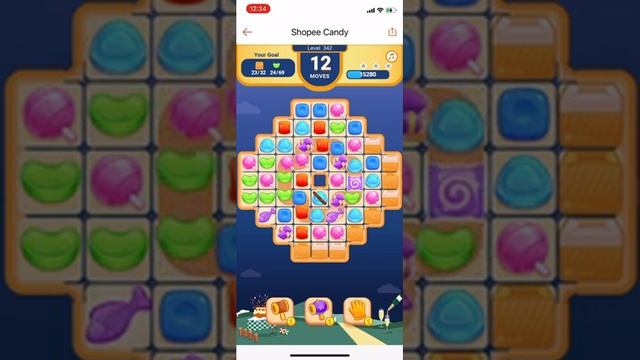 Shopee Candy Game Level 342 - 1 Star / 1 Bintang ⭐️ смотреть онлайн