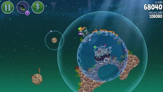 Angry Birds Space Pig Dipper Level 6-11 3 stars Walkthrough [HD] смотреть онлайн