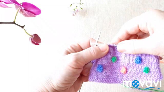 Резинка без "пунктира". Разноцветные шишечки. Утепляем деток КРАСИВО ! смотреть онлайн