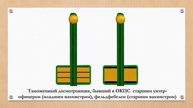 Знаки различия досмотровщиков таможенного ведомства и таможенных судов Российской империи смотреть онлайн