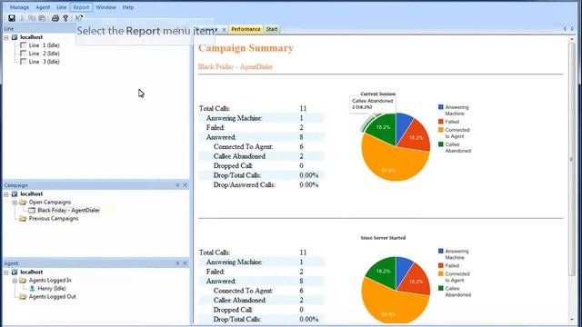 Call Center Manager - Campaign Report Feature смотреть онлайн