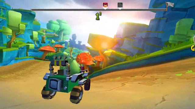 Angry Birds Go! 1.0.1 Rey Cerdito "Leonard" vs Terence (2013) смотреть онлайн