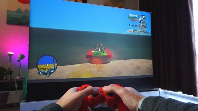 GTA: San Andreas PS3 POV Gameplay Test On 100 INCH Screen смотреть онлайн