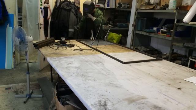 Сварка каркаса для вывески смотреть онлайн