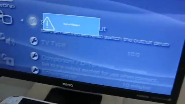 XCM 1080P vga BOX connected to PSP 2000 смотреть онлайн