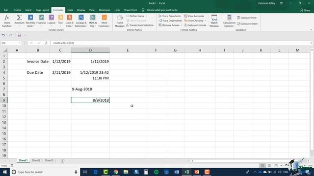 How to Use the Time and Date Functions in Excel 2019 (Microsoft Excel Tutorial) смотреть онлайн