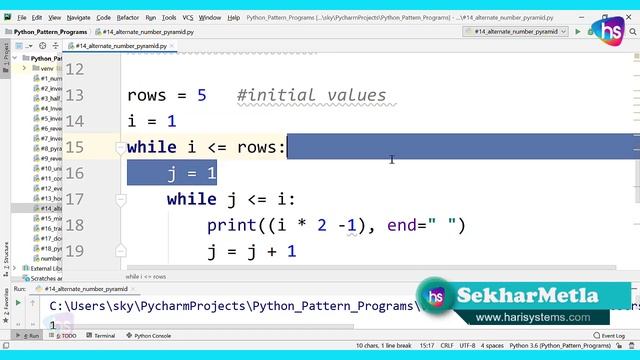 Python Alternate Number Pyramid Pattern - Pyhton Number Patterns - Python Program Source Code смотреть онлайн