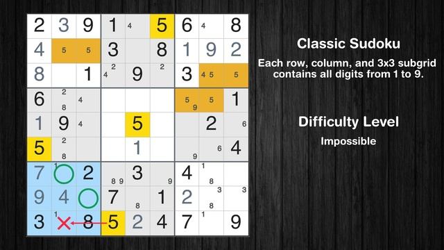 Los Angeles Times Impossible Sudoku 08 Oct 2023 - Sudoku From Zero To Hero смотреть онлайн