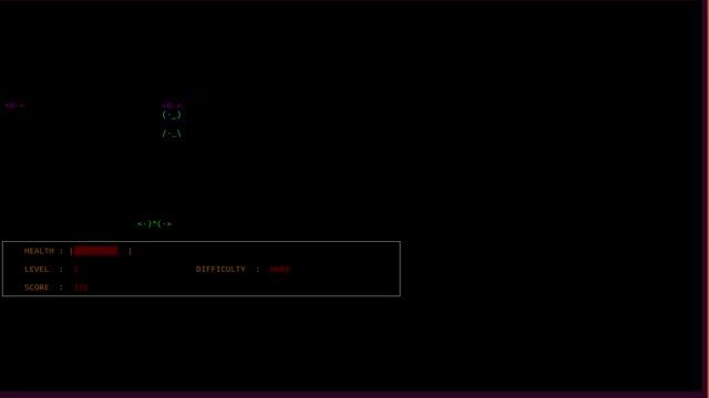 Ncurses based ascii game  linux 