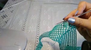 Вязание крючком для начинающих. Туника регланом сверху 2