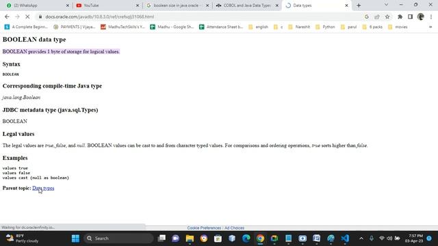 Categories of Data Types,Size and ranges смотреть онлайн