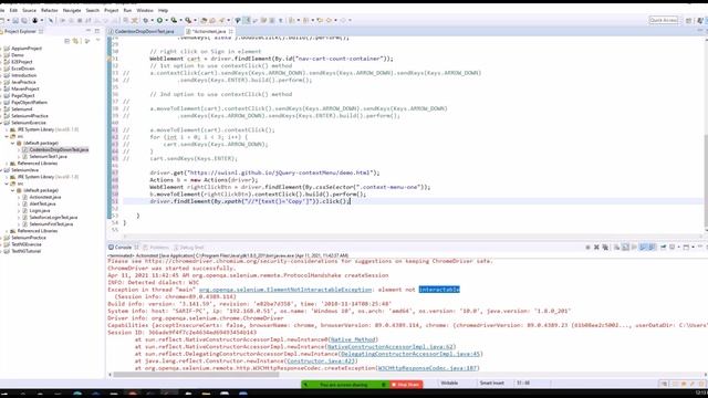 LiveClass_4_11_21: How to automate keyboard & Mouse events? Static & Dynamic drop-down in Selenium? смотреть онлайн