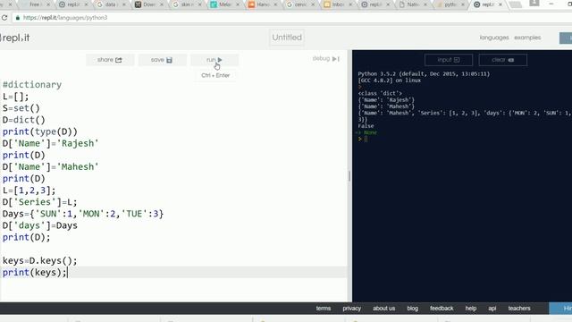 Python Tutorial For Beginners Part 9: Python Dictionary смотреть онлайн