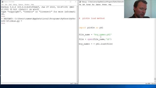 Python Basics Pickle Load Method смотреть онлайн
