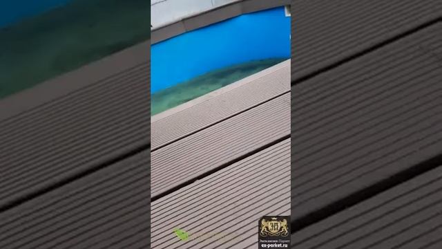 Монтаж декинга на бассейне | ДПК Good Cover