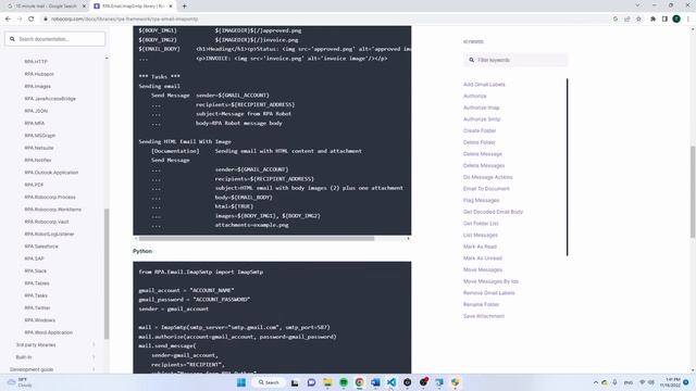 Tutorial | How to send email with Robocorp | RPA Framework смотреть онлайн