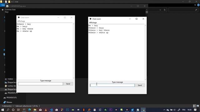 CHAT ROOM AVEC PYTHON (SOCKET ET TKINTER) !! смотреть онлайн