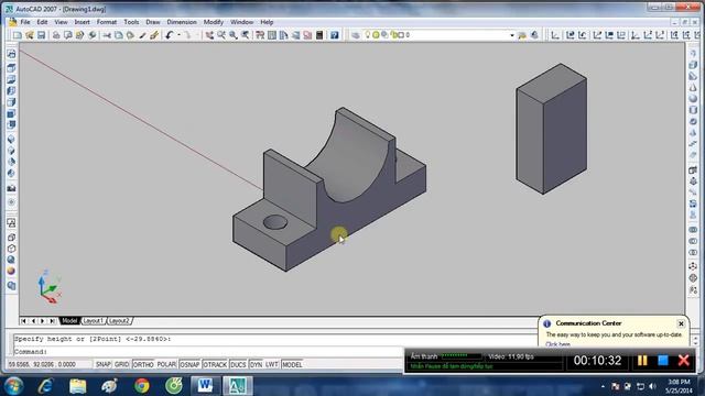 làm quen với vẽ 3d cơ bản trong autocad 2007 смотреть онлайн