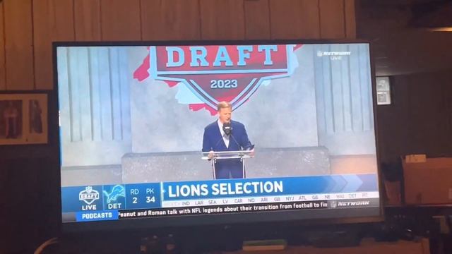 Lions fan reaction to Lions drafting Sam LaPorta смотреть онлайн