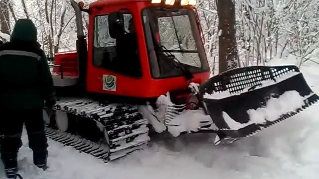 Лыжня Вороново. Подготовка трассы. 10 и 5 км. смотреть онлайн
