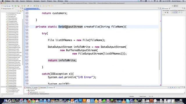 Java Video Tutorial 33 смотреть онлайн