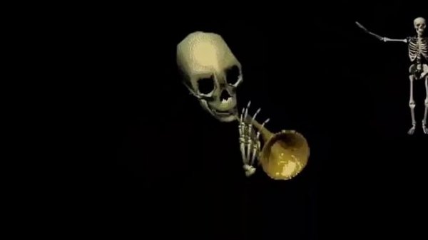 СКЕЛЕТ ИГРАЕТ НА ТРУБЕ СКЕЛЕТ ТАНЦУЕТ СМЕШНОЙ ОТЛИЧНО ИГРАЕТ ПРИКОЛЬНОЕ ВИДЕО ПРО СКЕЛЕТА