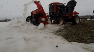 Митракс Т100. Испытание снегоротора.