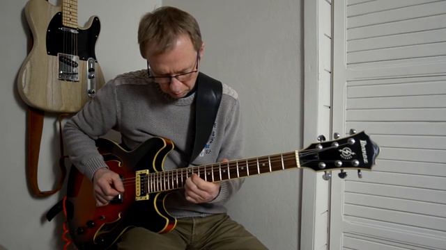 Ibanez AS73 Soulful Mellow Groove improvisation смотреть онлайн