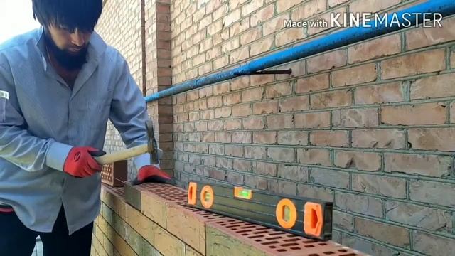 Укладка кирпича без расшивки.Ğisht ustasi смотреть онлайн