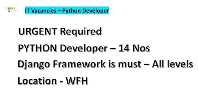 Jobs IT Python developer смотреть онлайн