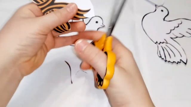 Аппликация "Голубь Мира"/Поделка на 1 мая / 9 мая смотреть онлайн