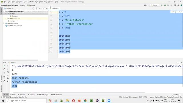 Variables in Python (Python Tutorial - Part 5) смотреть онлайн