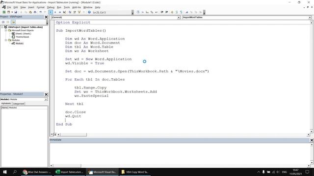 Wise Owl Answers - How do I copy Word tables into Excel using VBA? смотреть онлайн