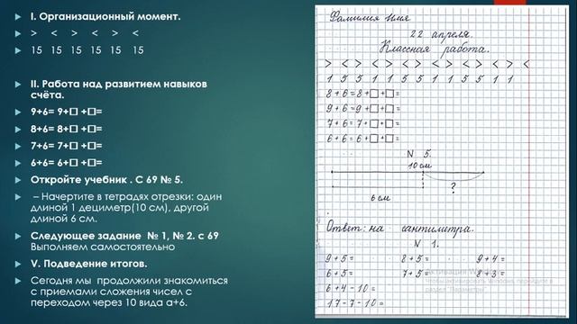 Сложение вида а+6 смотреть онлайн