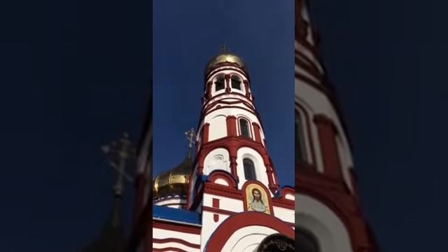 Колокольный звон в Новокузнецке в Соборе Рождества Христова смотреть онлайн