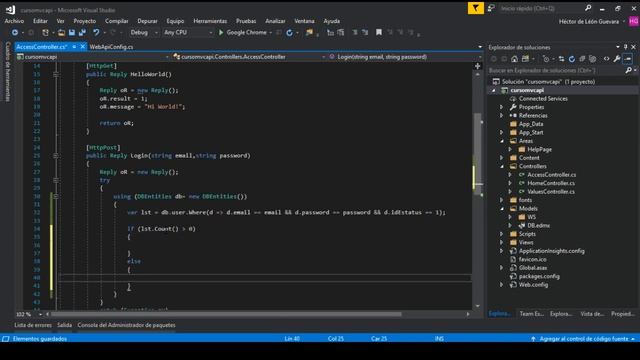 Curso de MVC API .Net C#| Autentificación, Access token | #2 смотреть онлайн