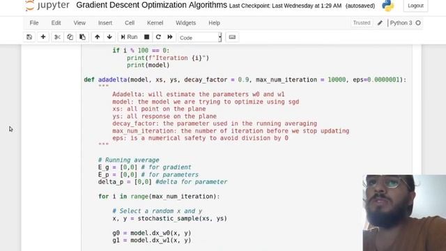 Adadelta Algorithm from Scratch in Python смотреть онлайн