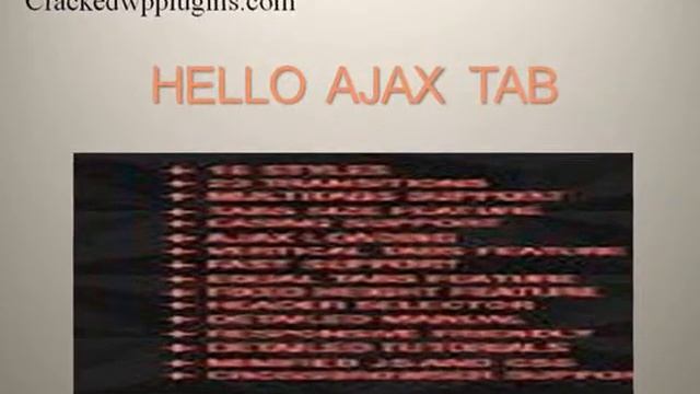 Download Themes Of Hello Ajax Tab From Cracked WP Plugin. смотреть онлайн