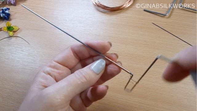 How to make perl (coiled) wire & how to prepare it for Ganutell flowers (coiling wire, wire winding смотреть онлайн