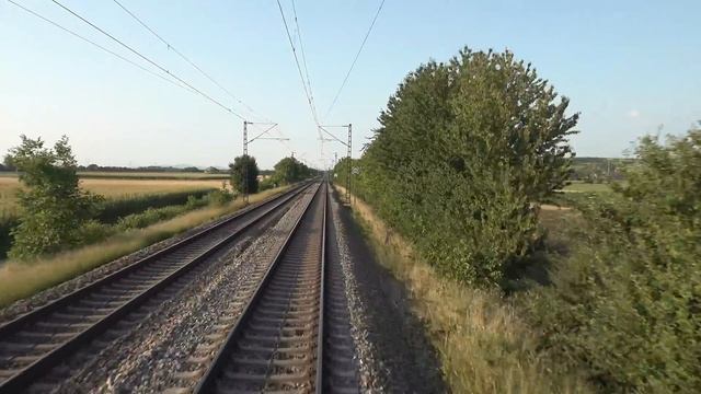【4K】Führerstandsmitfahrt Cab Ride Basel Bad RBF Nach Freiburg GBF über Schnellfahrstrecke,Schlienge