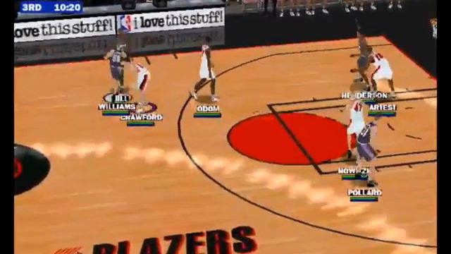 vs Sacramento Kings NBA Live 2000 PC 1st Game Playoff West Final, Franchise mode смотреть онлайн