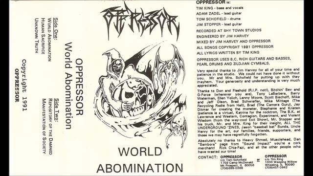 OPPRESSOR- World Abomination Demo1991[FULL DEMO] смотреть онлайн