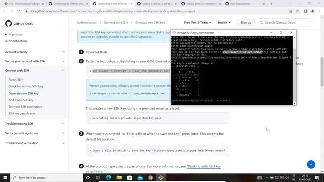 GitHub SSH Setup on Windows смотреть онлайн